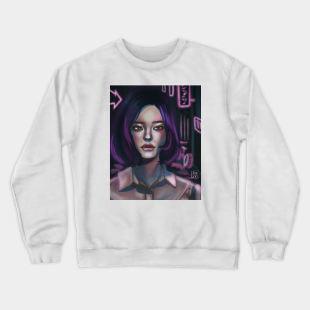 City lights Crewneck Sweatshirt by SosiCreatesArt